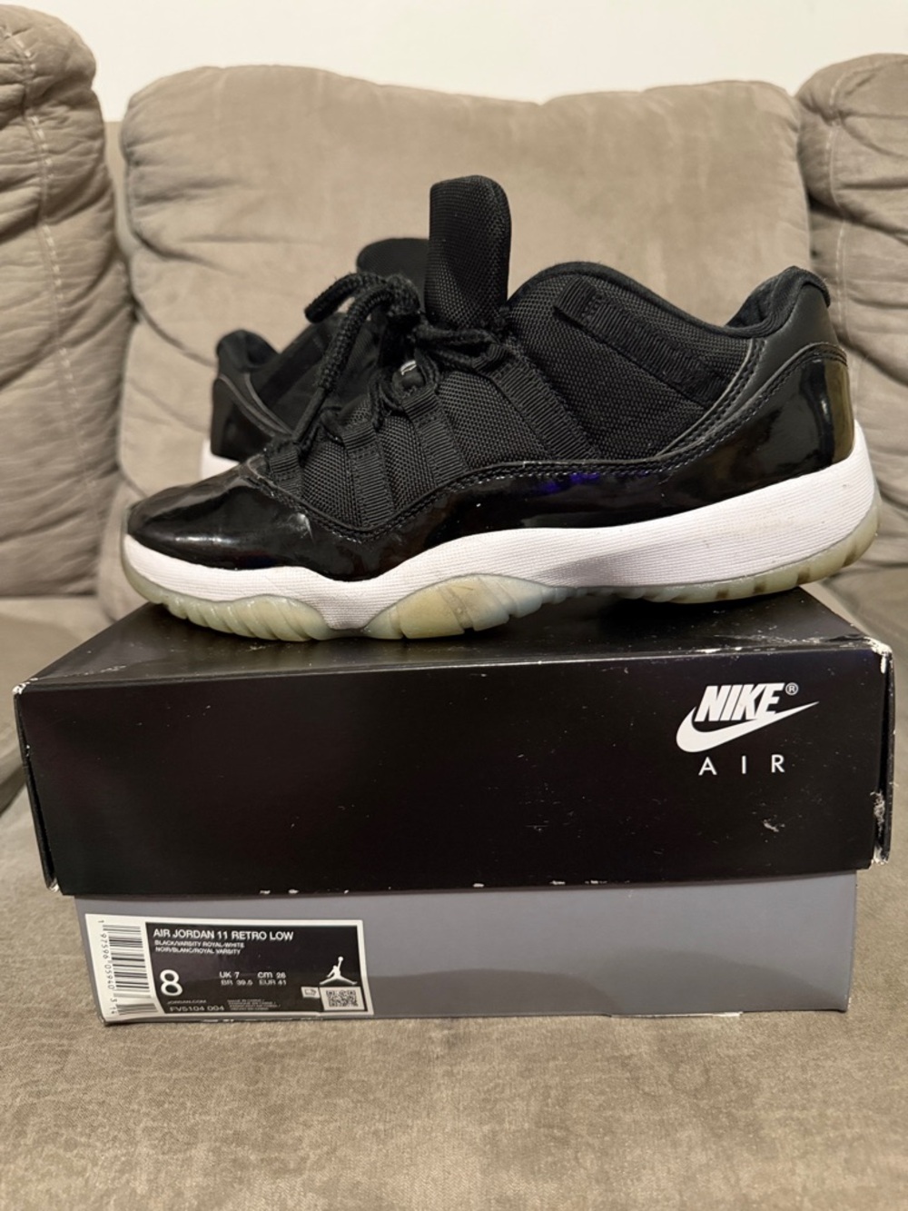 Nike Air Jordan 11 Retro Low - Black/White